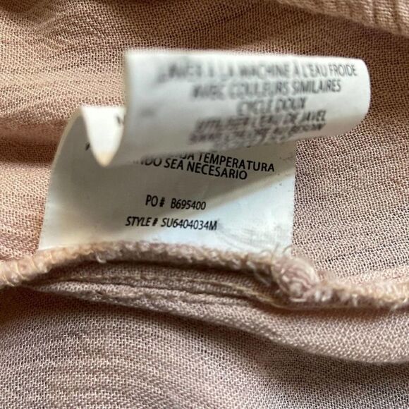 O’Neill Tunic Blouse Scoop Neck Long Sleeve XS - Picture 6 of 8